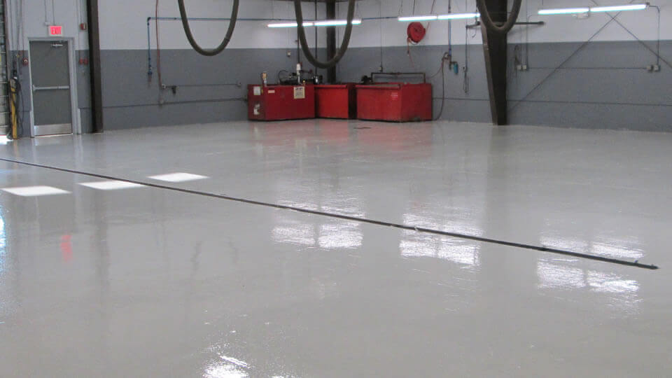 EPOXY flooring installation by Superior Tile Contracting