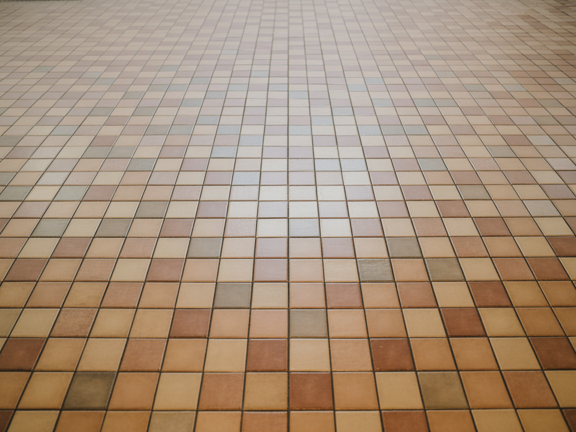 Ceramic tile installation showing variety and beauty